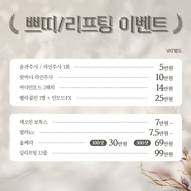 쁘띠/리프팅 이벤트